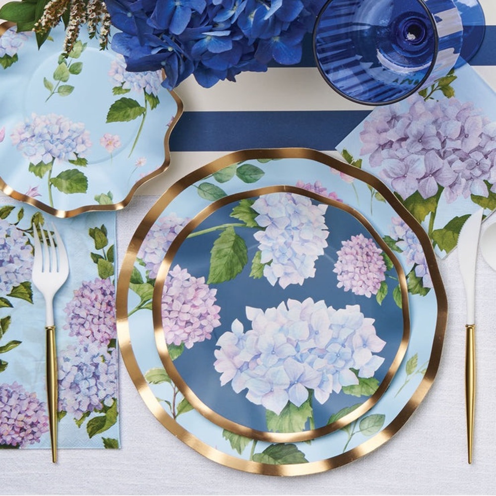 Sophistiplate ~ Gorgeous! Hydrangea 16 person set - NIB! 🪻